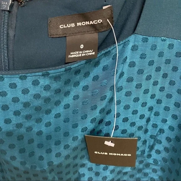 Club Monaco | Archmand Tonal Dot Print Shift Dress - Picture 3 of 7